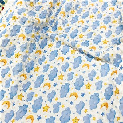 Print cuddle dimple fabric