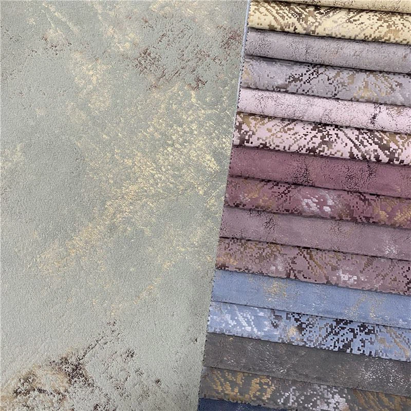 bronzing upholstery velvet fabric