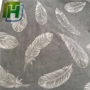 Texilte Home Feather Embossed Halus yang Elegan
