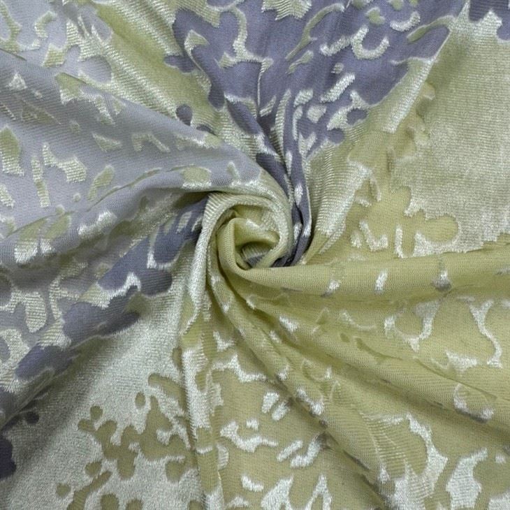 Burnout Stretch Velvet Fabric